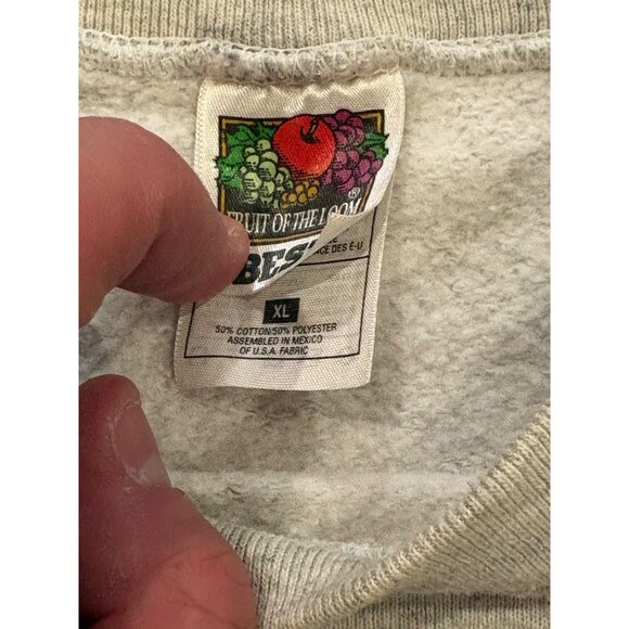 Vtg Super Bowl XXXVI Matchup Sweatshirt New England Patriots v St. Louis Rams XL - Picture 7 of 7